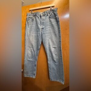 Agolde 90’s Pinch Waist Women's Straight Leg Blue Jeans